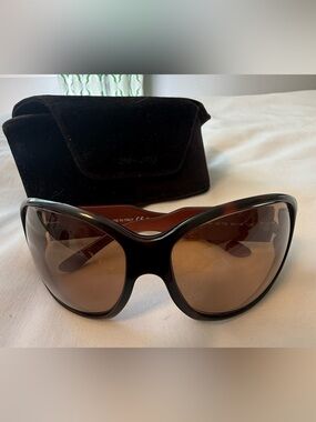 Tom Ford Isabella TF46 Oversized Women's Sunglasses with Brown Gradient Lenses